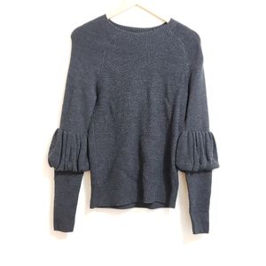 Club Monaco Knit Ruffle Sleeve Sweater
